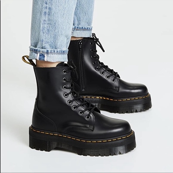 Dr. Martens Shoes - Dr. Marten’s Jadon Smooth Leather Platform 8 eye Boots
